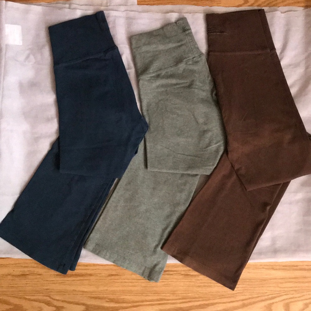 Set of 3 Hardtail Roll Top Yoga Pants